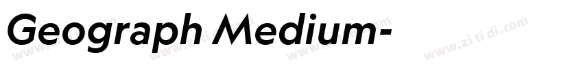 Geograph Medium字体转换
